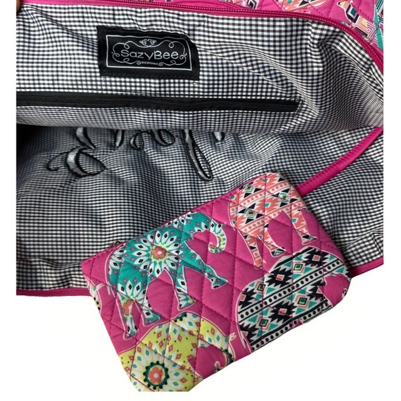 SazyBee large tote shoulder bag Personalized Name Evelyn - Picture 4 of 12